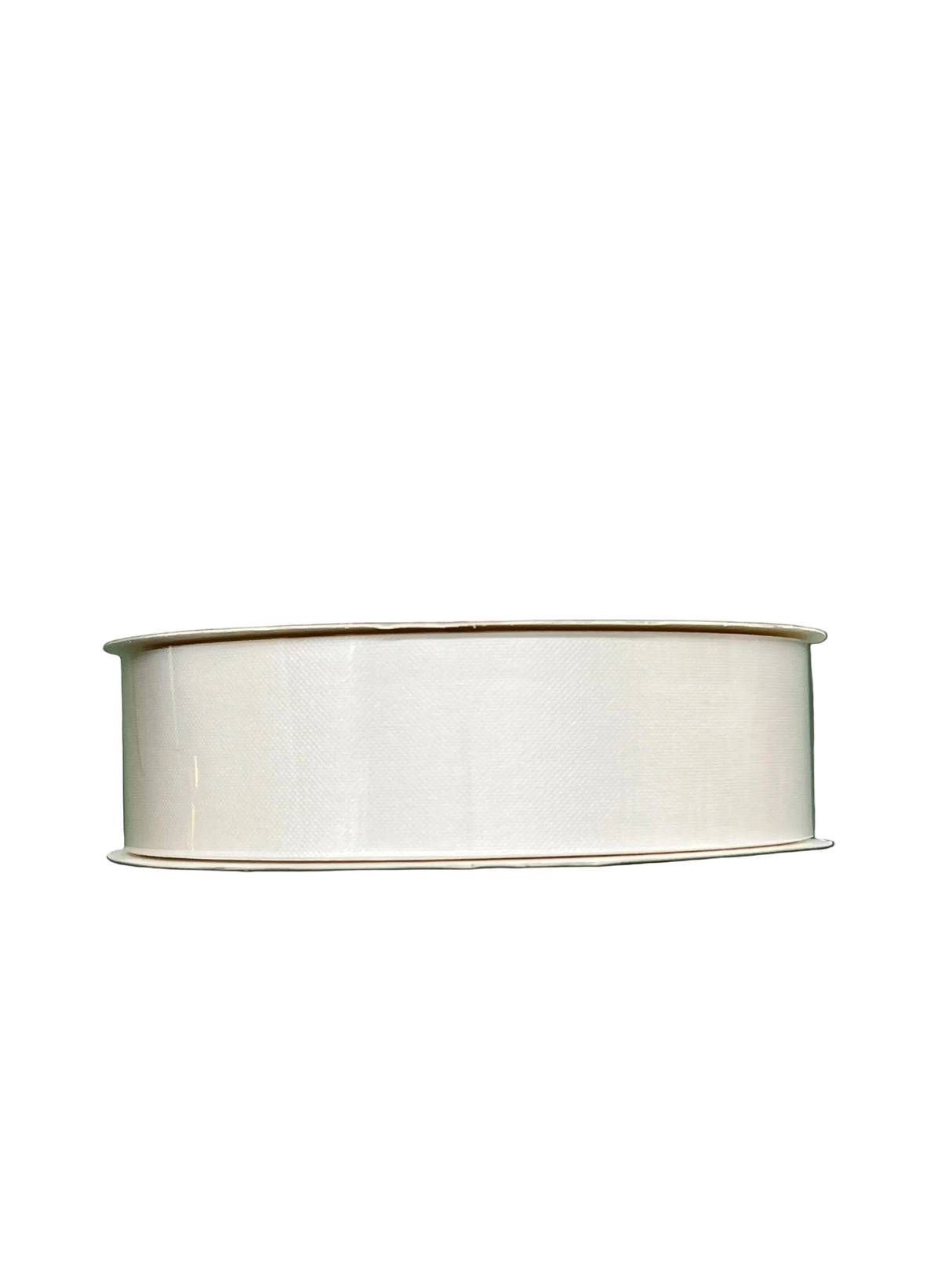 1.5" x 100yds Indoor / Outdoor Water Resistant Floral Satin Ribbon (White) Non- Wired