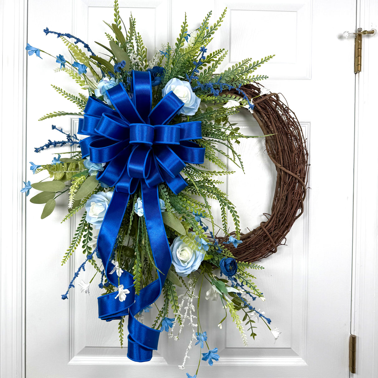 Blue Floral Wreath Kit