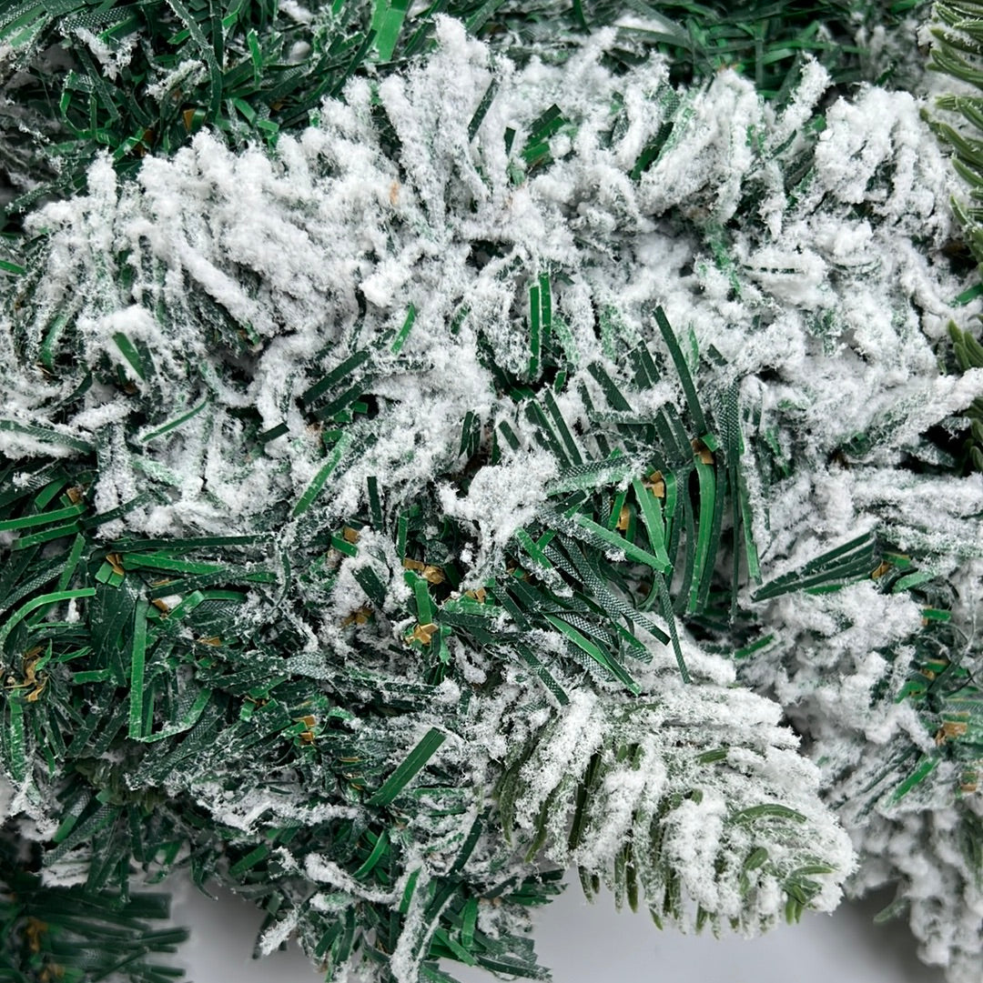 9Ft Snowy Garland