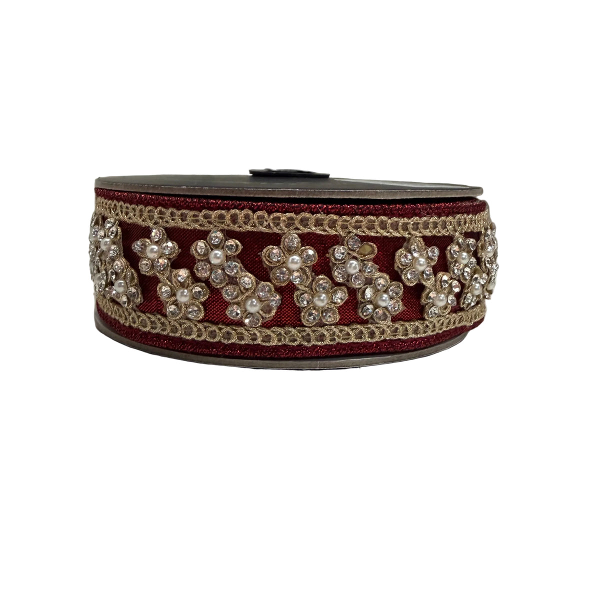 1.5"X5YD Crystal Florettes (Ruby) Farrisilk