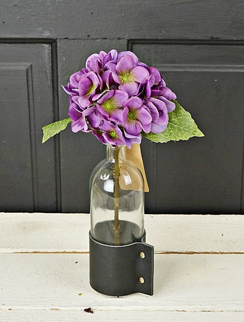Purple Silk Hydrangea Stem (12")