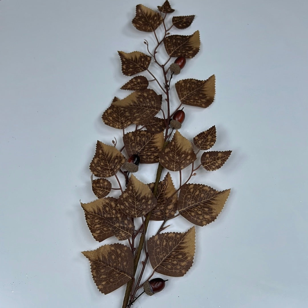 31" Fall Leaves Acorn Stem
