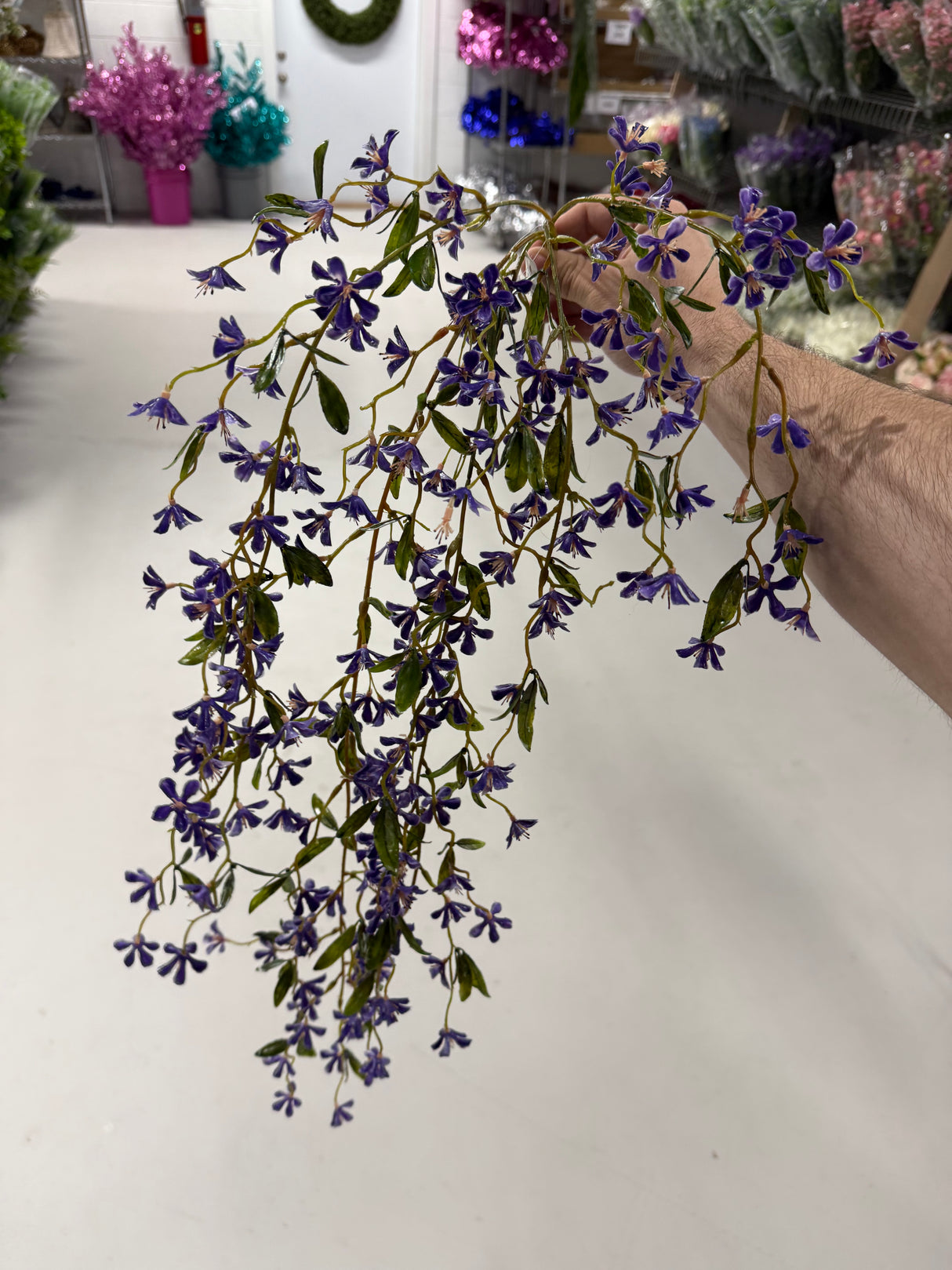 32"L Olive Blossom Branch