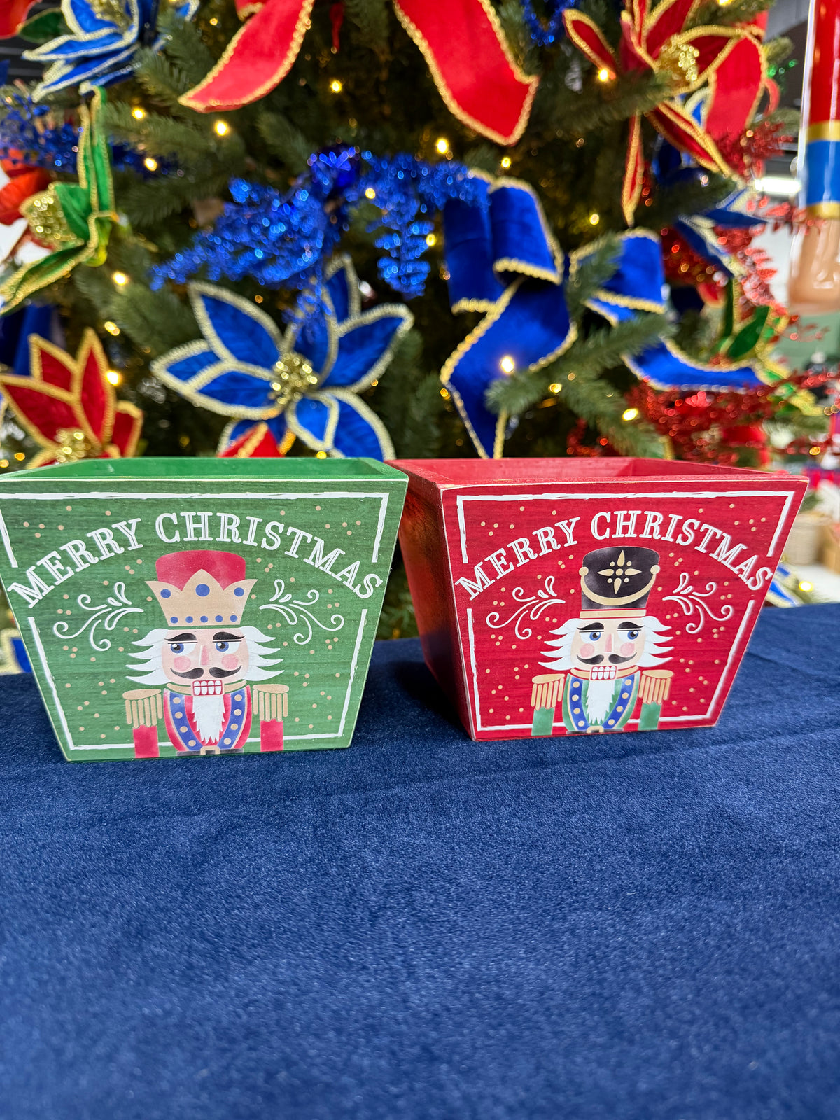5.75"SQX4.25"H Nutcracker Planter (Assorted, Purchase is for ONE)