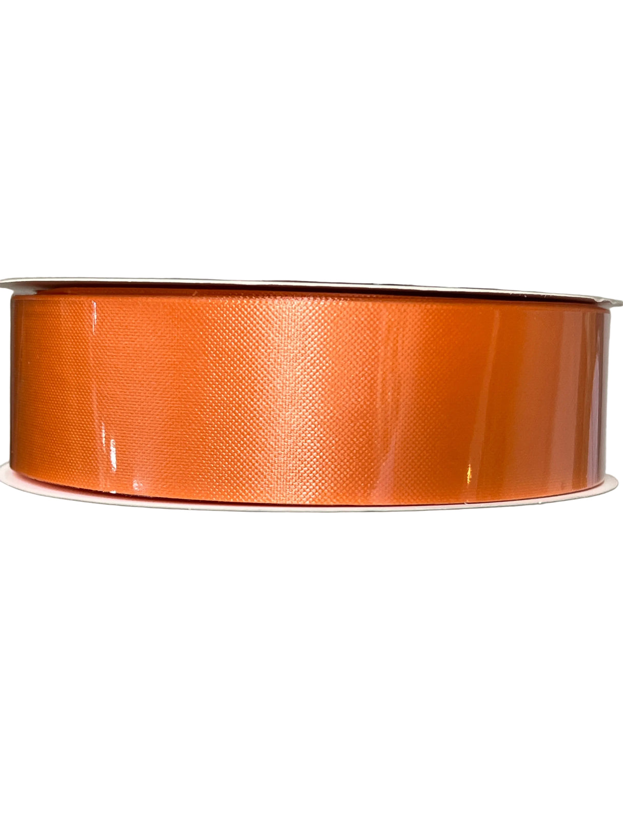 1.5" x 100yds Indoor / Outdoor Water Resistant Floral Satin Ribbon (Bright Orange) Non- Wired