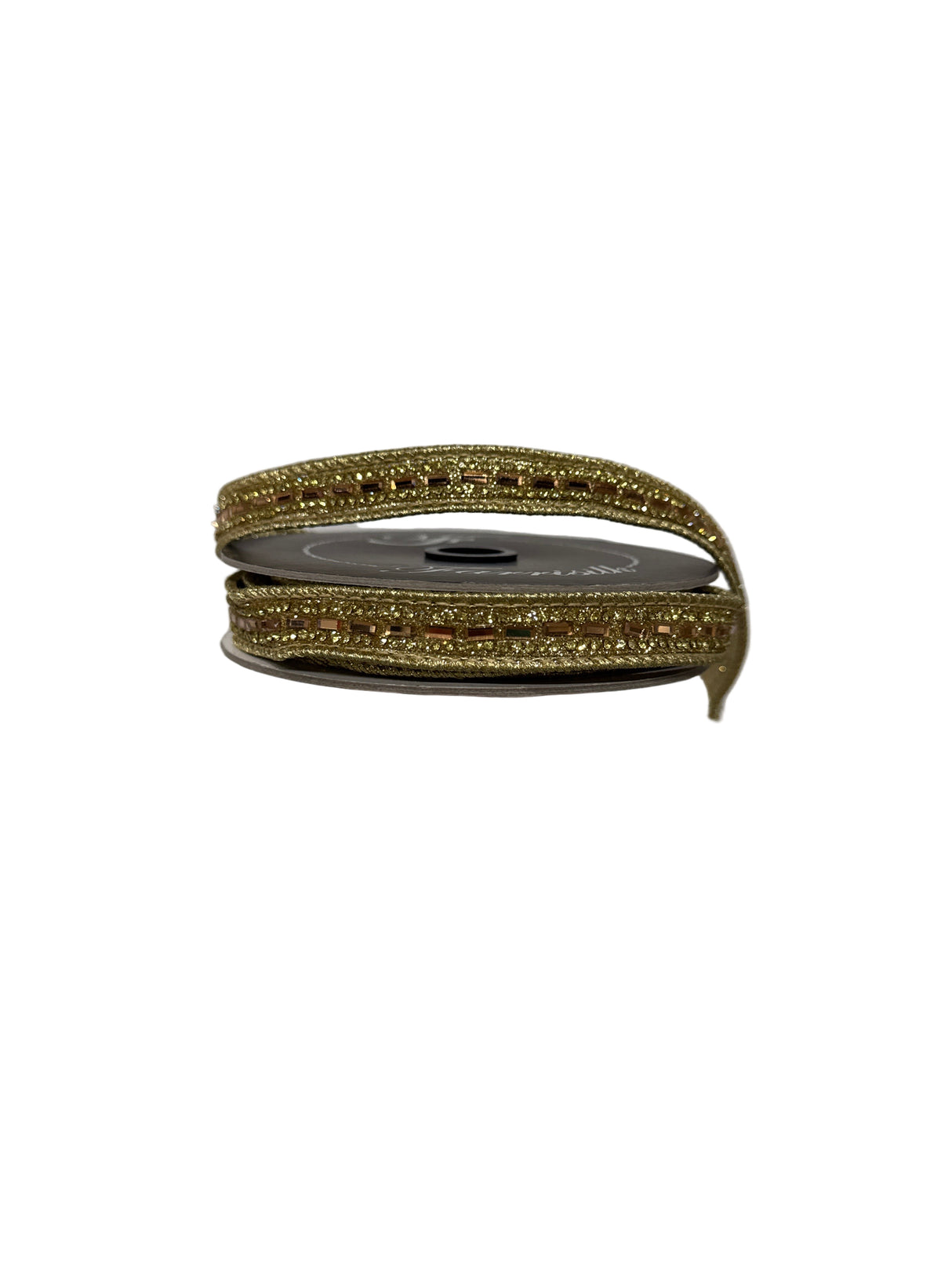 .75"X5YD Brilliant Baguettes Ribbon (Gold)