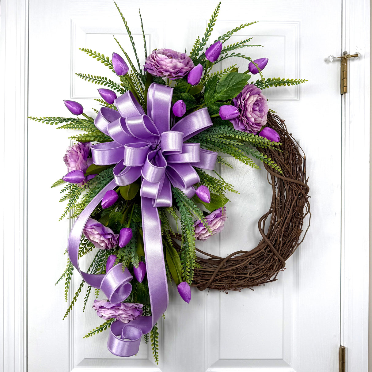 Purple Ranunculus Wreath Kit