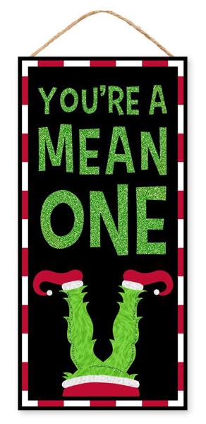 12.5"H x 6"L You're A Mean One Glitter