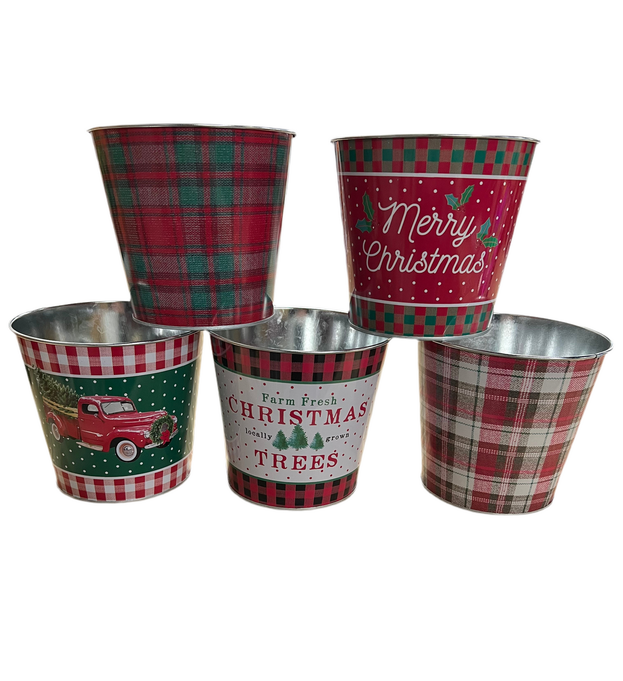 5"DIAX4.5"H CHRISTMAS TREE POT COVER