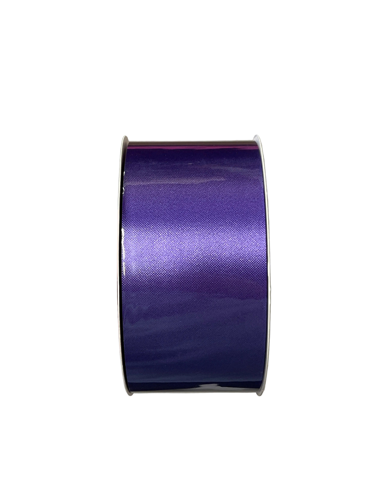 2 3/4” x 100yds Indoor/Outdoor Water Resistant Floral Satin Ribbon (Purple) Non- Wired