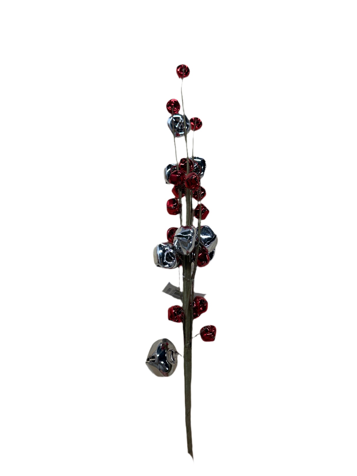 16.5"L Vp Jingle Bell Spray (Silver/Red)