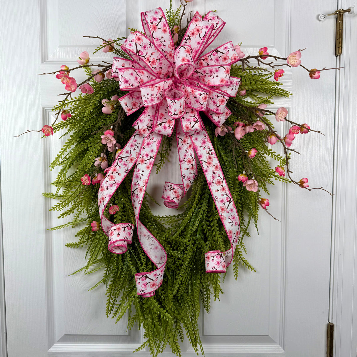 Cherry Blossom Beaded Wreath