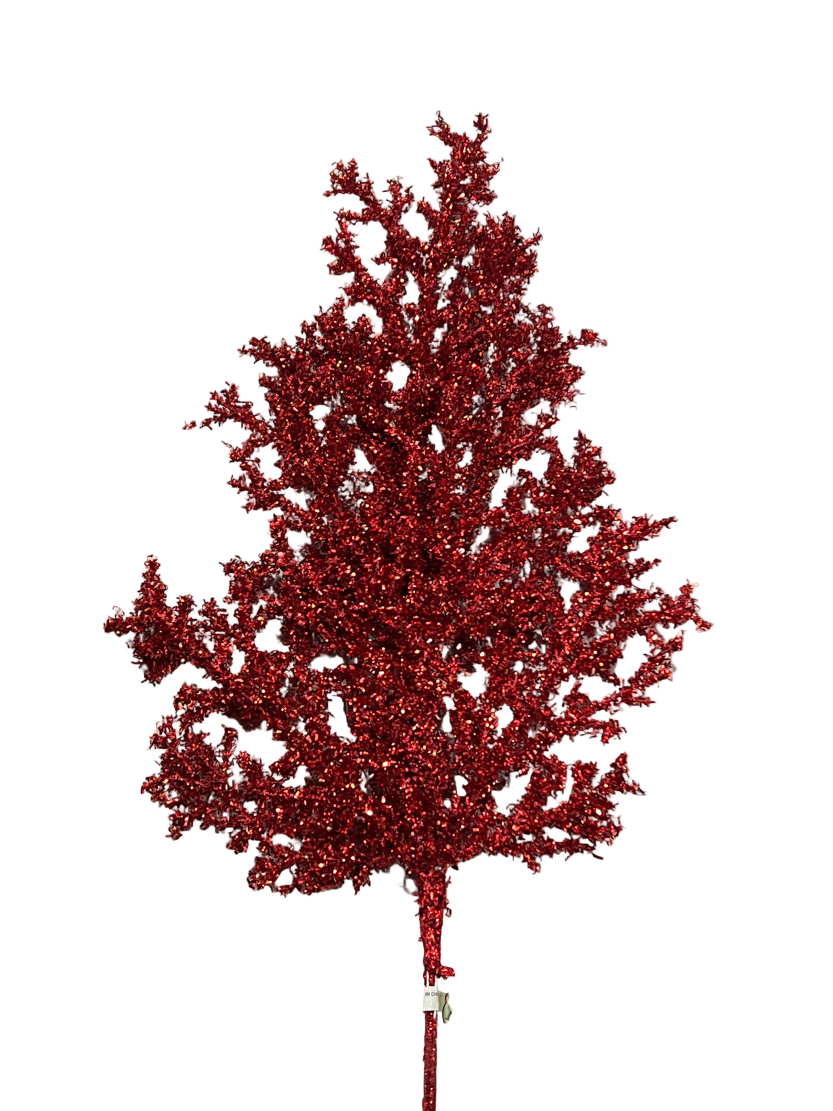 27" Tinsel Cedar Spray (Red)