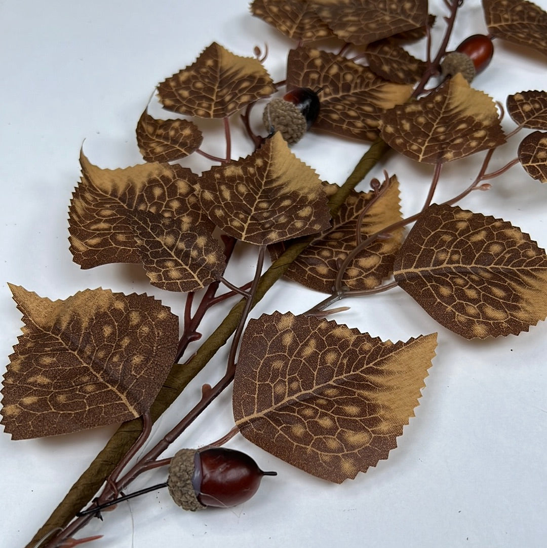 31" Fall Leaves Acorn Stem