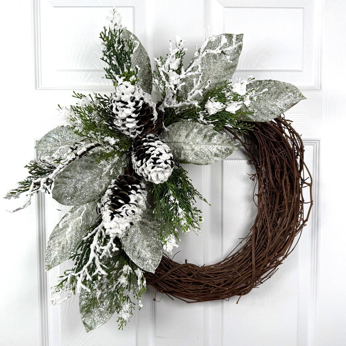 Snowy Pinecone Winter Wreath Kit