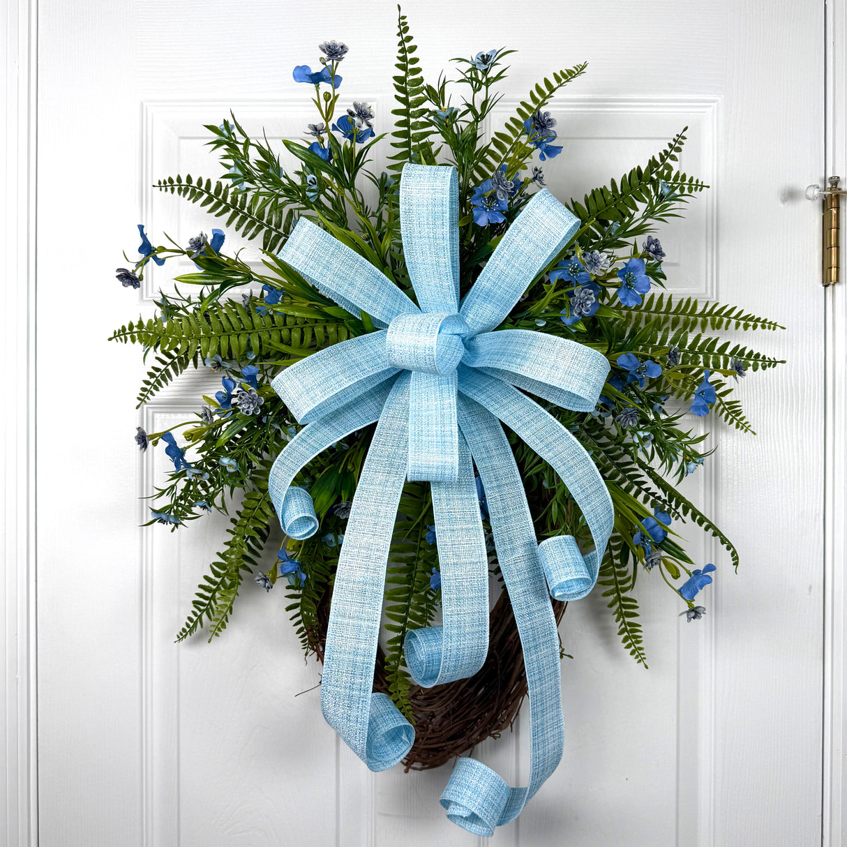 Blue Floral Wreath Kit