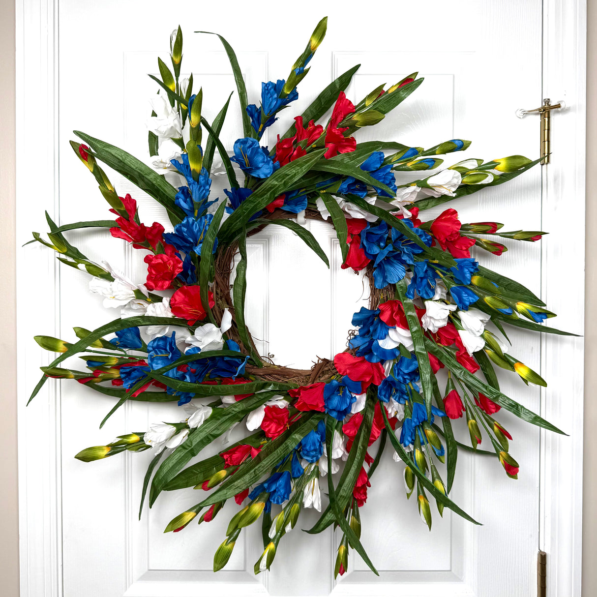 Red/White/Blue Gladiolus Wreath Kit