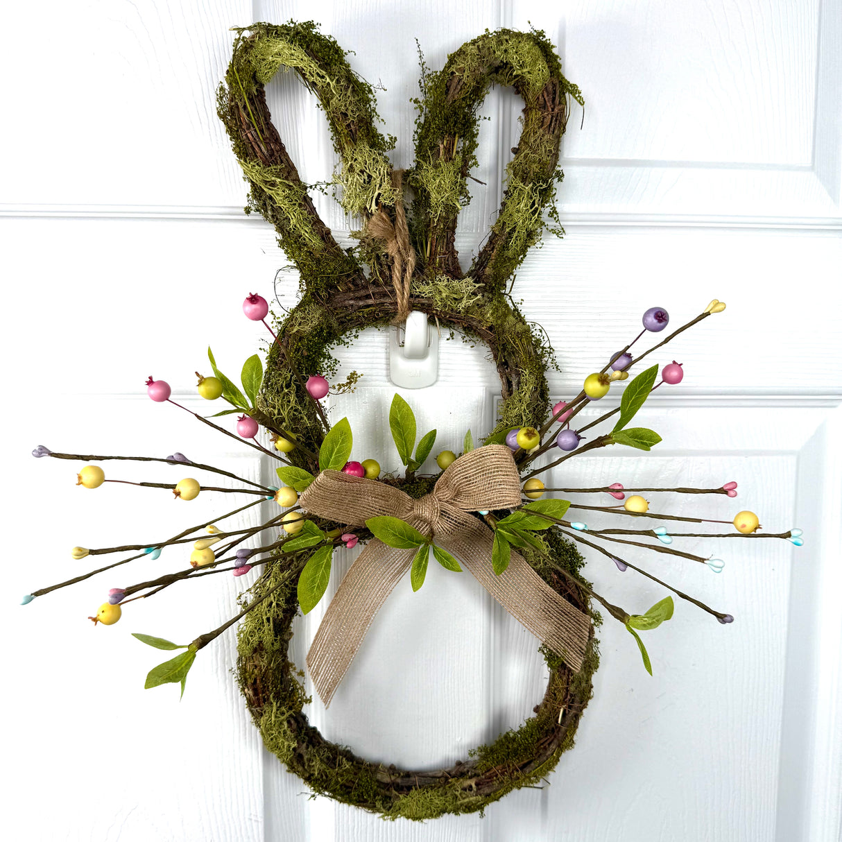 Moss Bunny Wall Door Hanger (Completed Design)