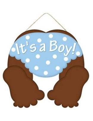 10"L x 9"H It's A Girl/It's A Boy Sign