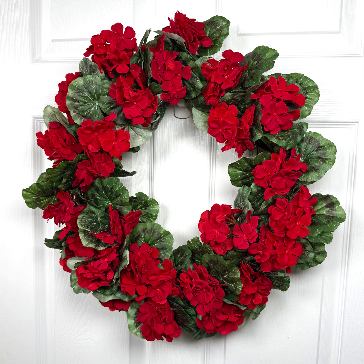 Red Geranium Wreath Kit
