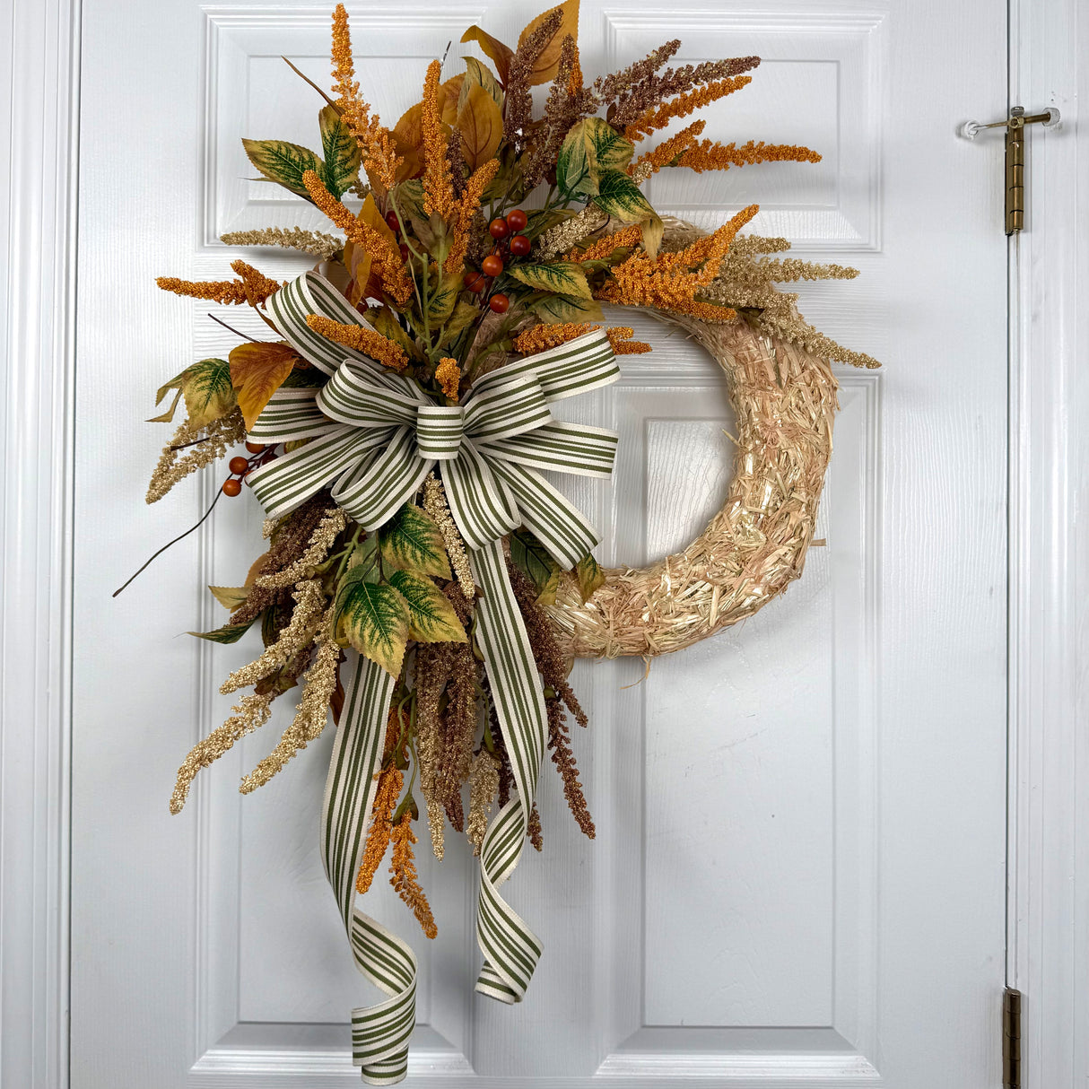 Amaranthus Leaf Fall Straw Wreath Kit