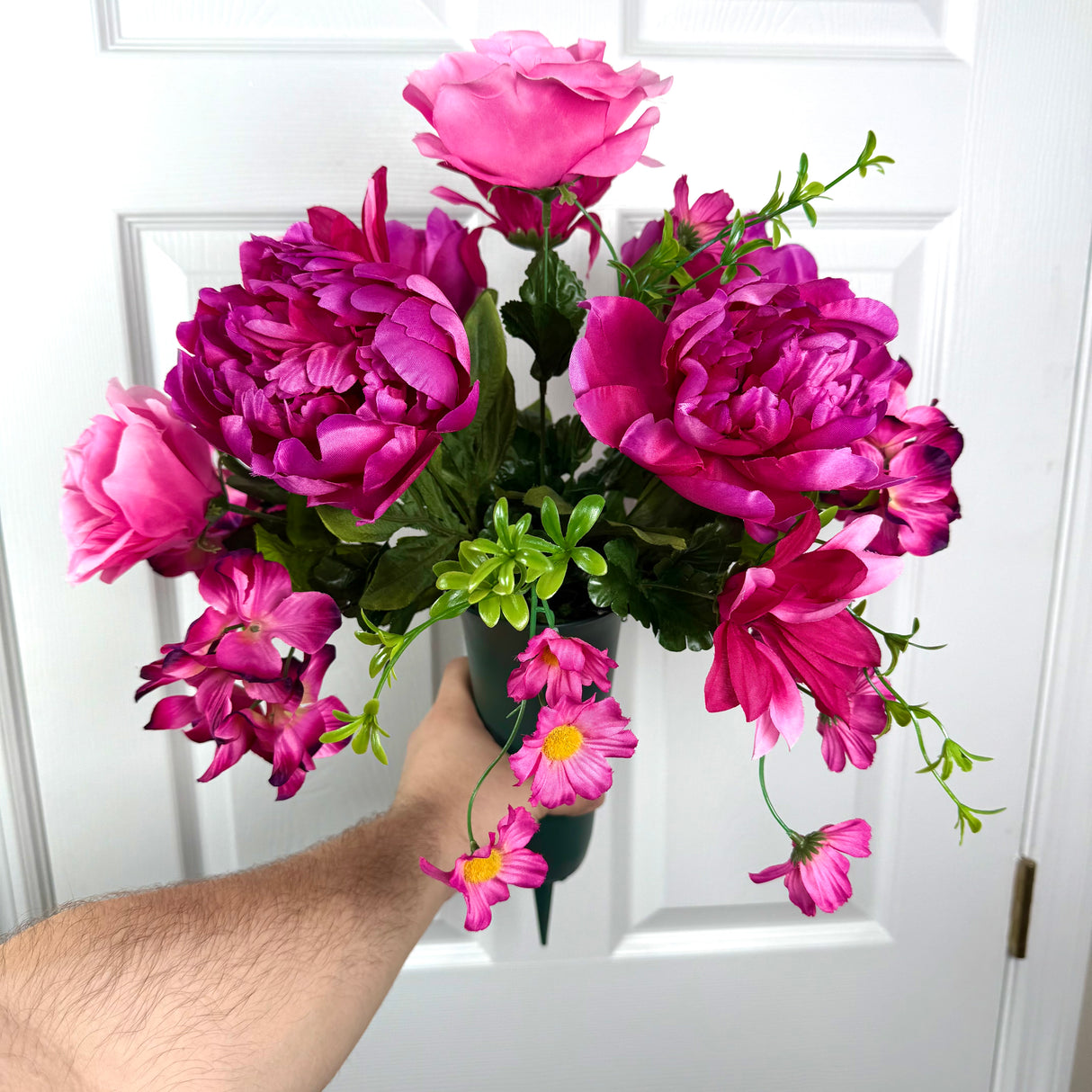 Peony Cemetery Vase Kit