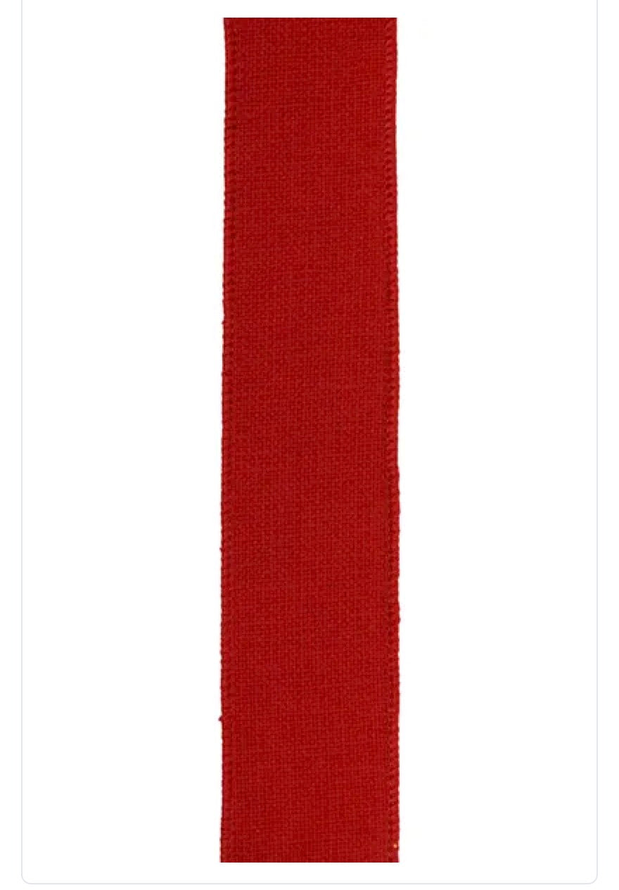 1.5"X50YD WOVEN RED CANVAS