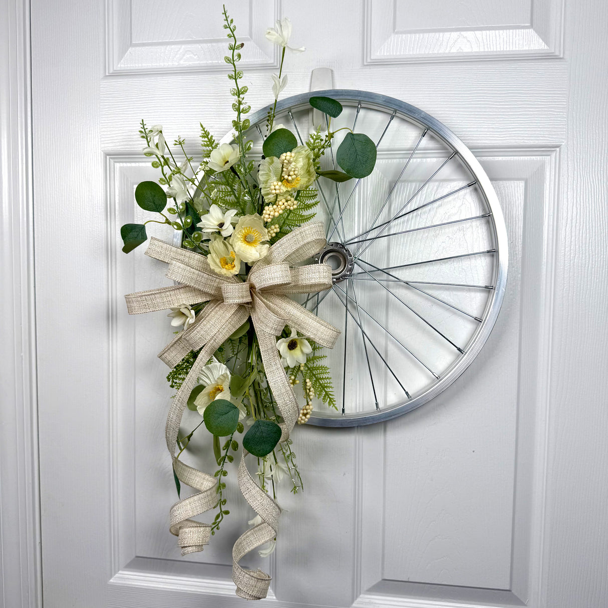 Silver Bicycle Wheel Kit