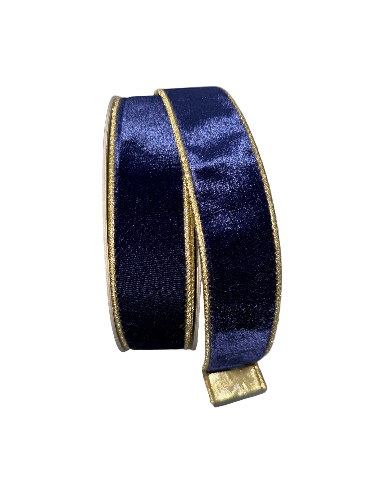 1.5"X10YD Flashy Velvet (Navy) Farrisilk