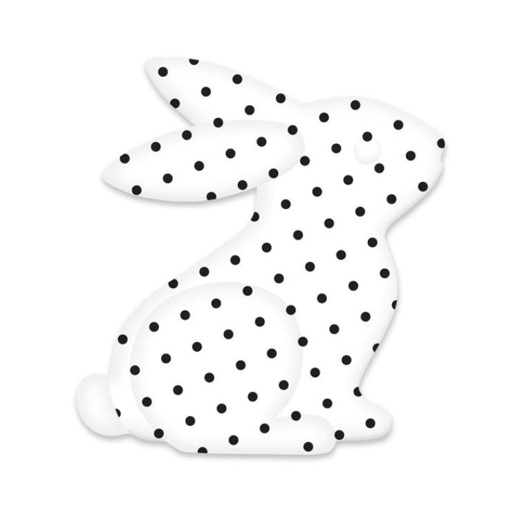 12"Hx11.2"L Metal Sitting Bunny