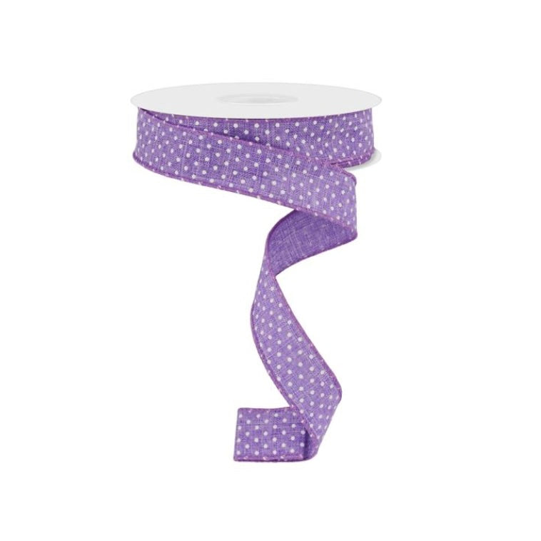 7/8" x 10yd Raised Swiss Dots On Royal