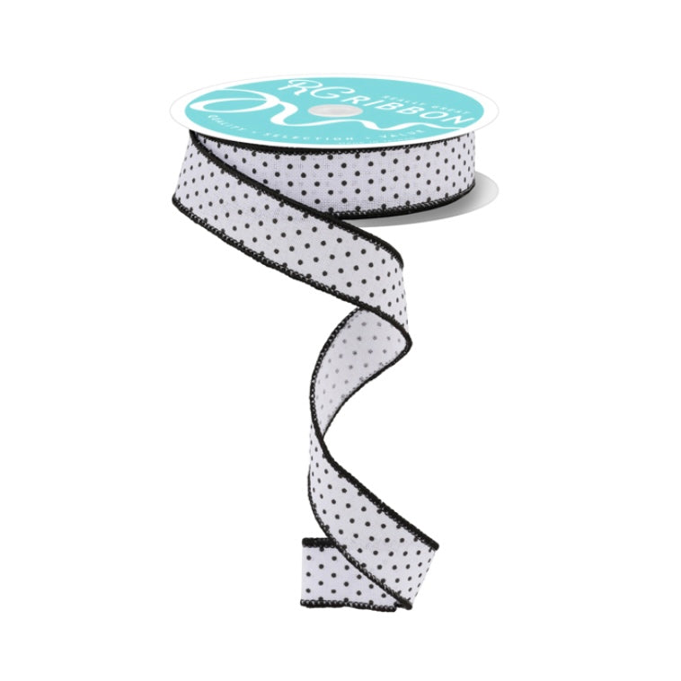 7/8" x 10yd Raised Swiss Dots On Royal