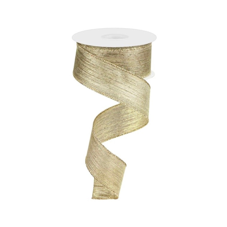 1.5" x 10yd Vertical Metallic Stripe