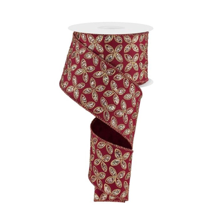 2.5" x 10yd Quatrefoil Petals