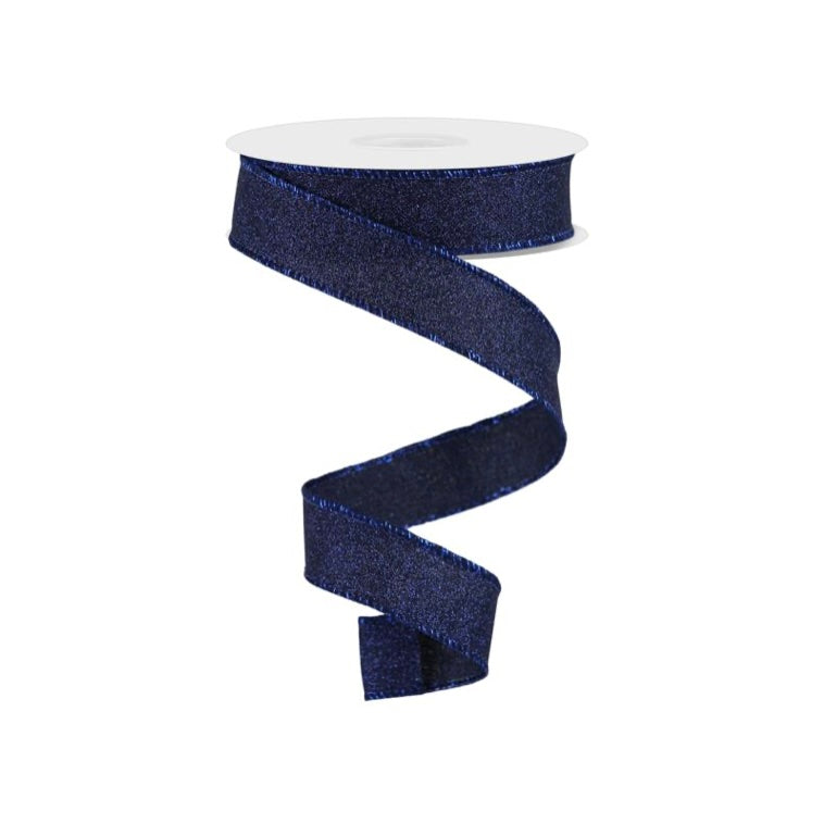 7/8" x 10yd Fine Glitter On Royal