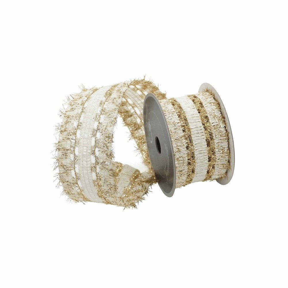 2.5"X10YD Lancet Lace (Ivory) Farrisilk