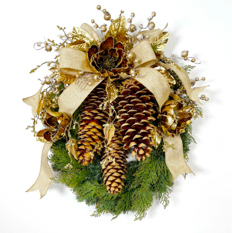XL Pinecone Wreath TUTORIAL ONLY