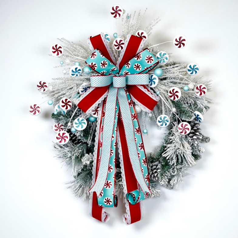 Whimsical Christmas Candy Wreath TUTORIAL ONLY