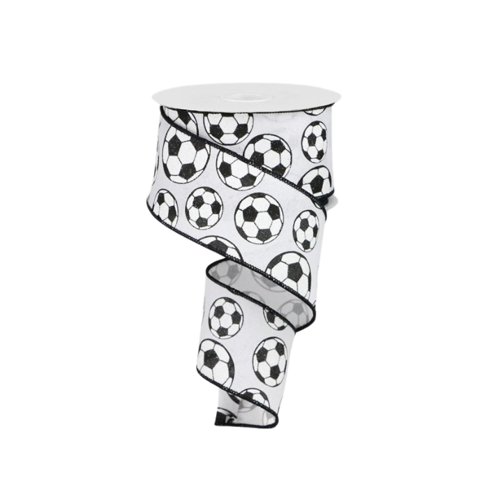 2.5" x 10yd Glitter Soccer Ball/Royal