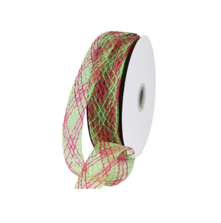 1.5"X20Yd Flex Jute Ribbon Non-Wired