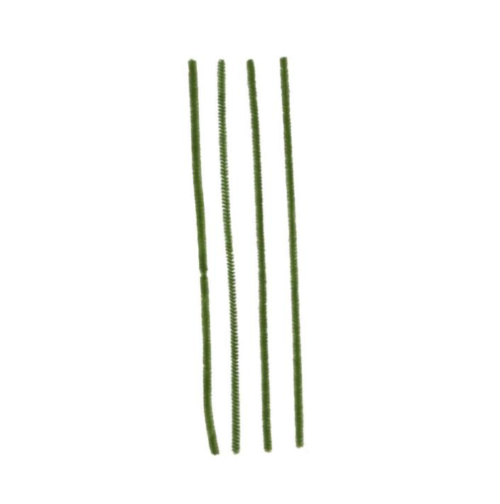 12"L x 6mm Chenille Stems (Moss)