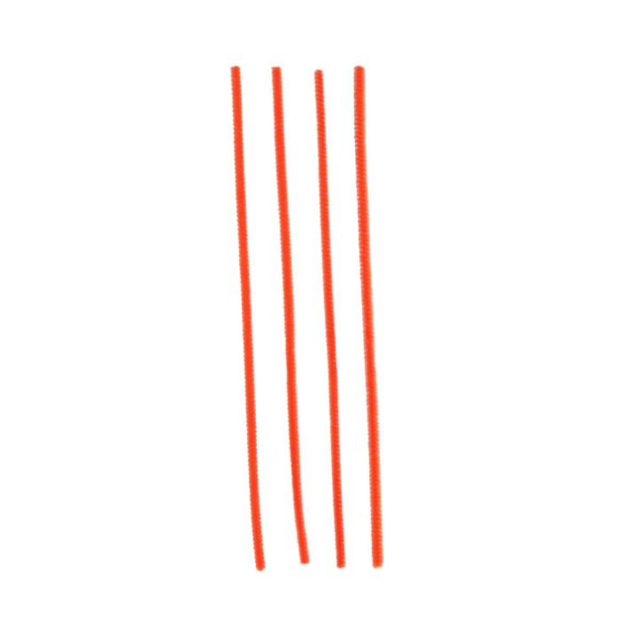 12"L X 6Mm Orange Chenille Stems (Pipe Cleaners)