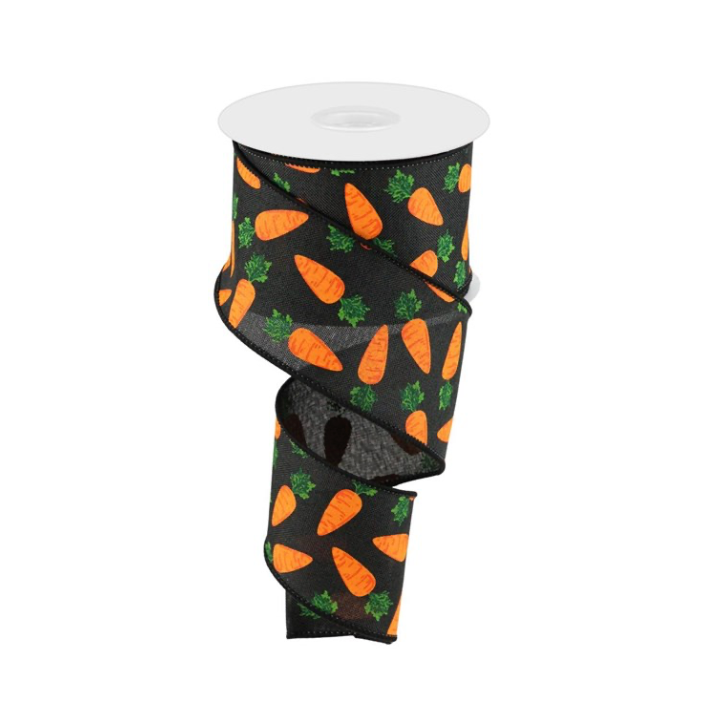 2.5" x 10yd Carrots/Faux Royal