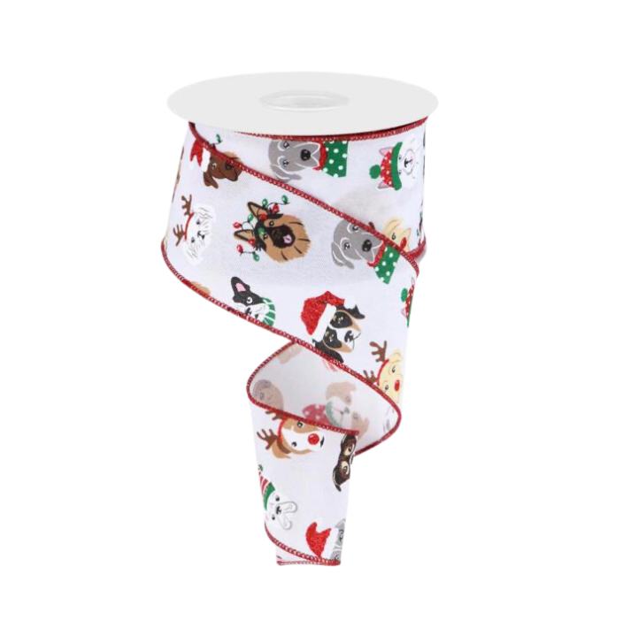 2.5" X 10Yd Christmas Dogs