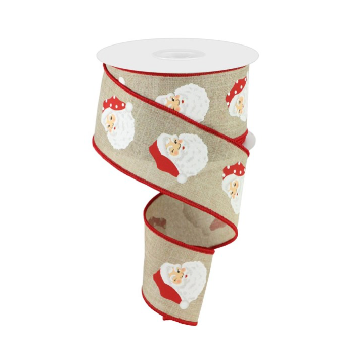 2.5" X 10Yd Vertical Santa Heads/Royal
