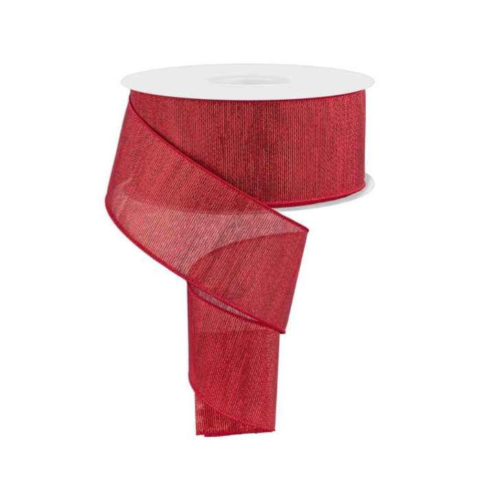 2.5" x 50yd Woven Metallic Lines Nick's Seasonal Décor