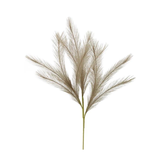 22"L Fabric Grass Plume Spray