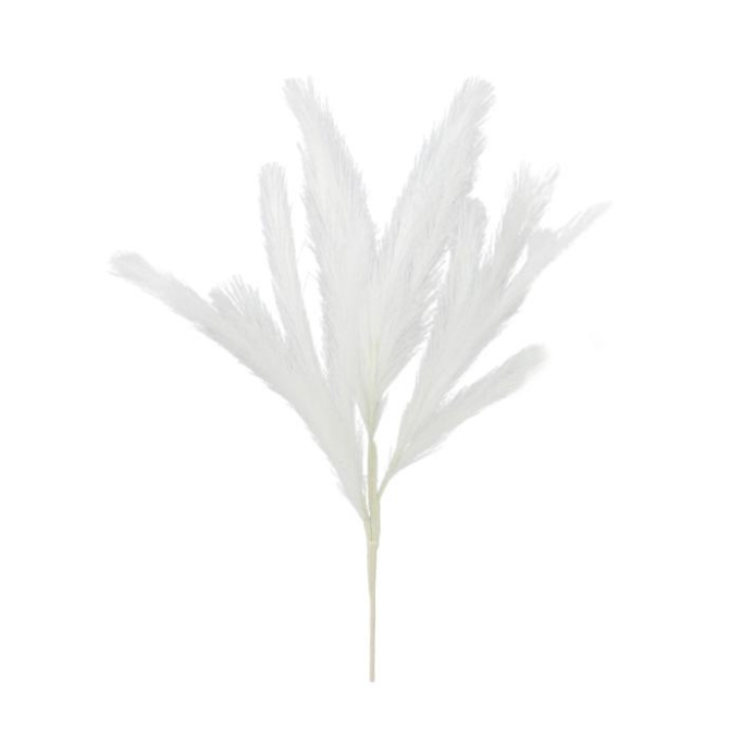 22"L Fabric Grass Plume Spray