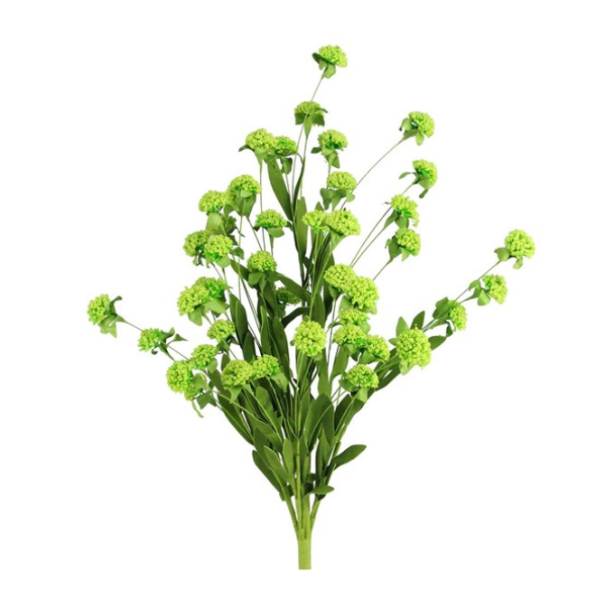 23"L Mini Bead Ball Flower/Leaf Bush (Green)