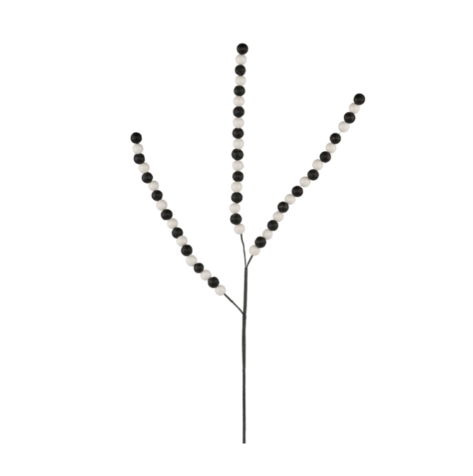 26"L Glitter Bead/Spike Spray